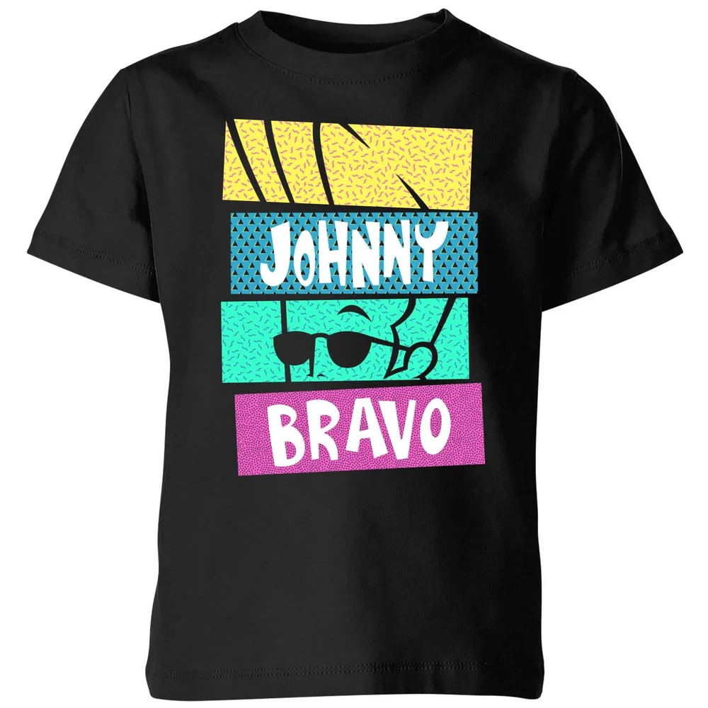 Cartoon Network Spin-Off Johnny Bravo 90's Slices Kids' T-Shirt - Black - 3-4 Years Image 1