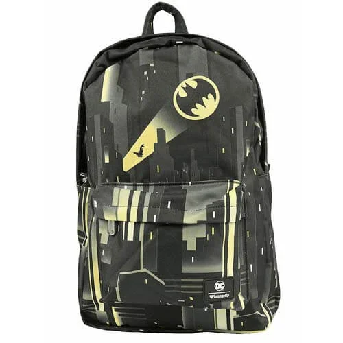 Loungefly DC Comics Dc Batman Batsignal Nylon Backpack Image 1