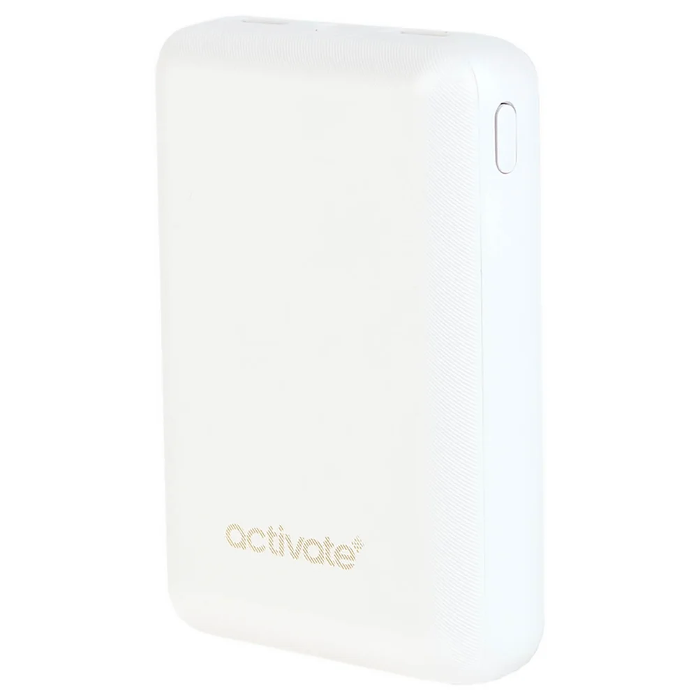 Activate Mini 5000MAH Portable Charger - White Image 1