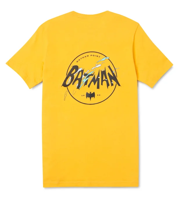 Batman Surf Logo Gotham Point T-Shirt - Yellow