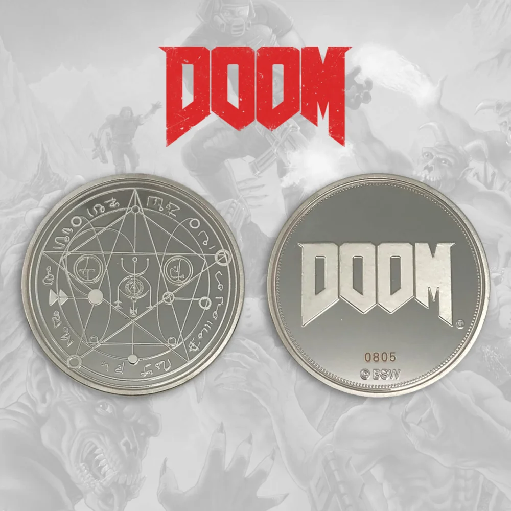 DOOM Collector's Coin Limited Edition - Silver Variant Image 1