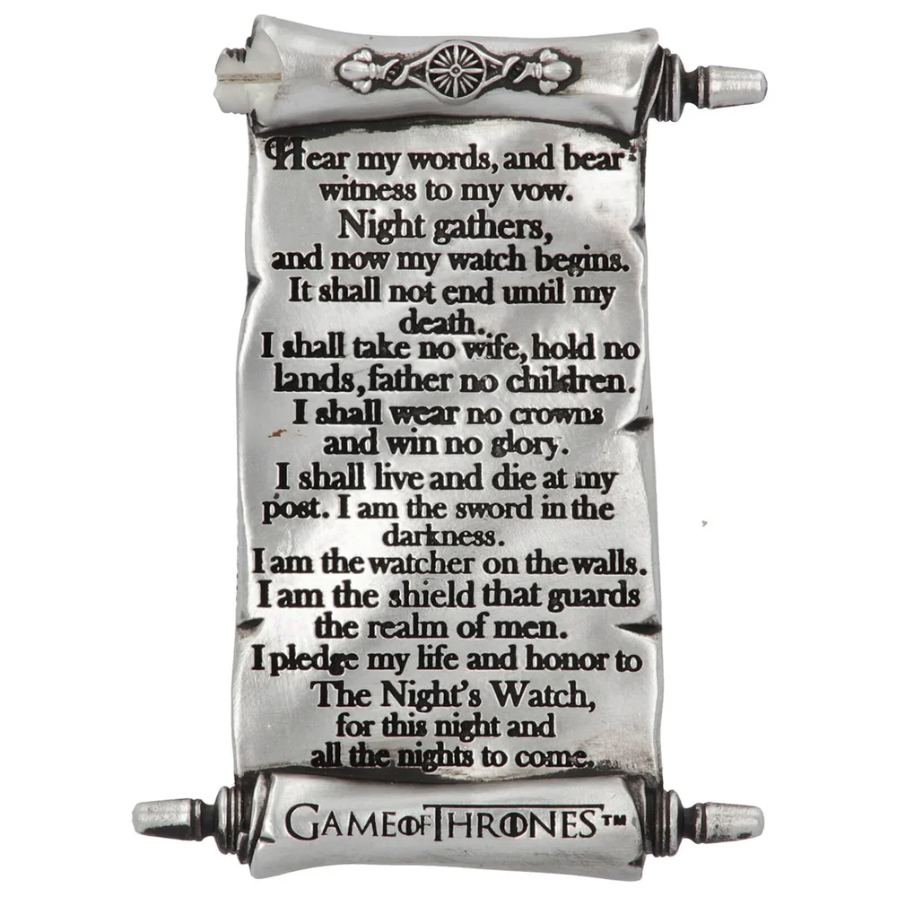 Game of Thrones Nights Watch Magnet Image 1