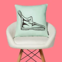Monopoly Boot Letterpress Square Cushion