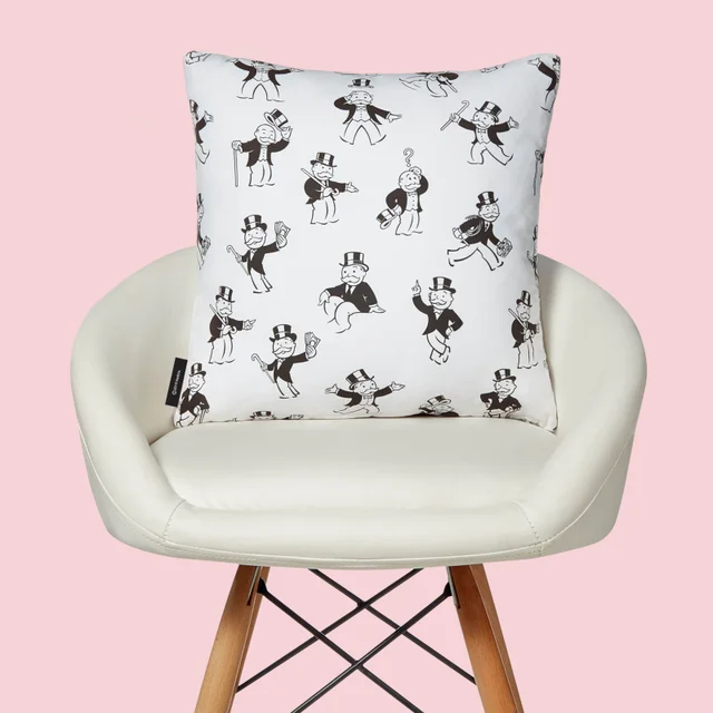 Monopoly Eat Sleep Play Repeat Square Cushion