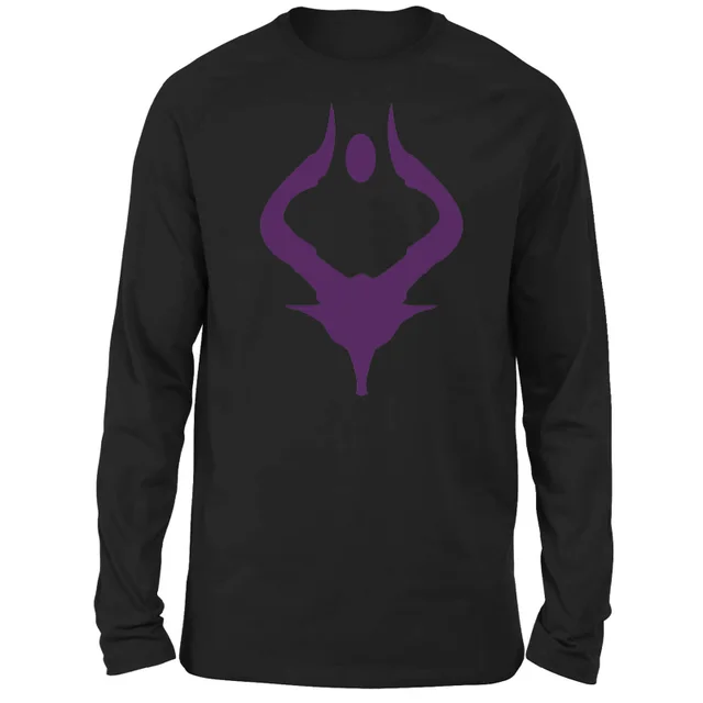 Magic The Gathering Bolas Purple Silhouette Men's Longsleeve T-Shirt - Black