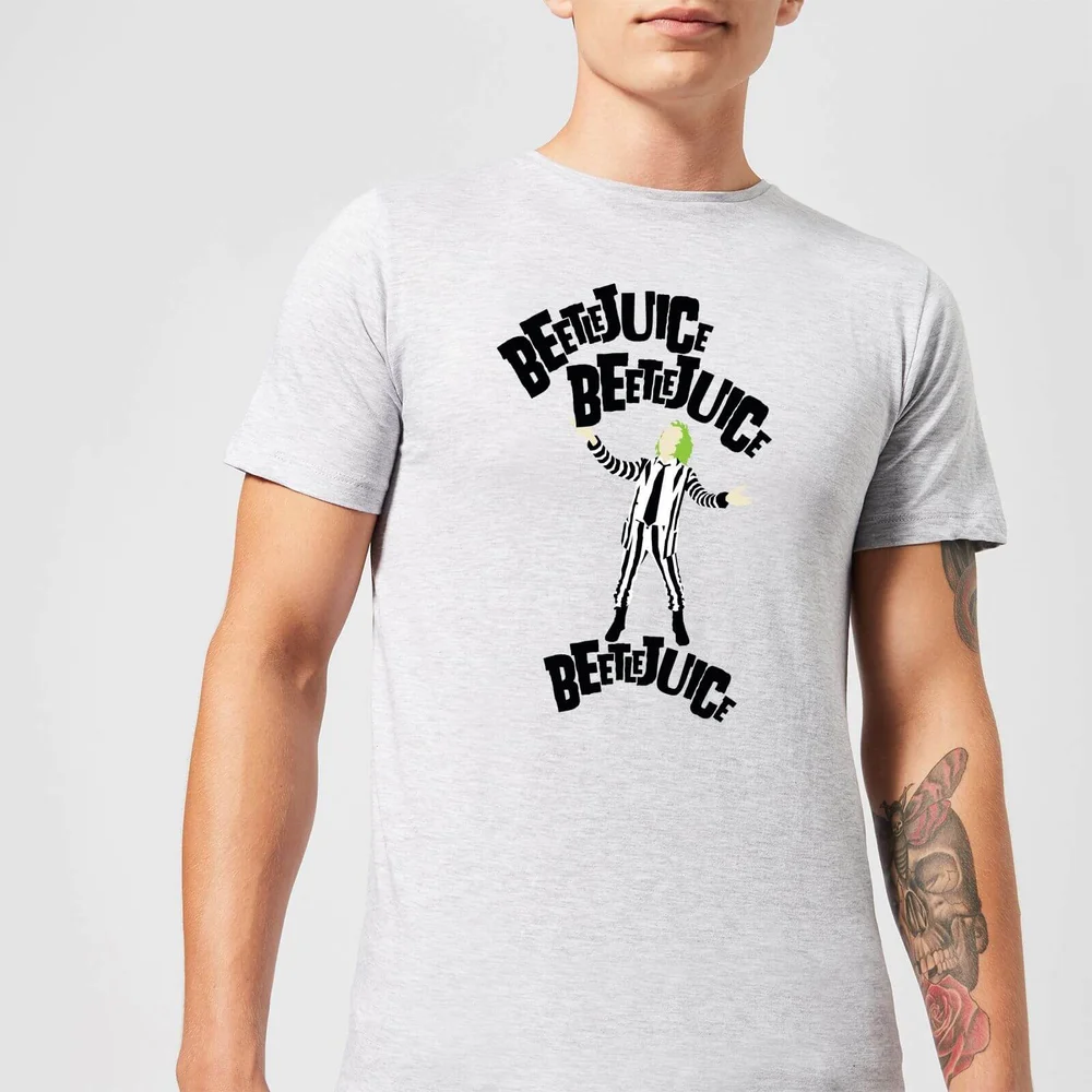 Beetlejuice Beetlejuice Beetlejuice Unisex T-Shirt - Grey - S - Grey Image 1