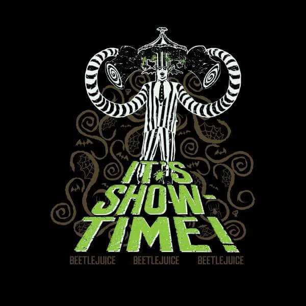 Beetlejuice It's Show-Time Unisex T-Shirt - Black