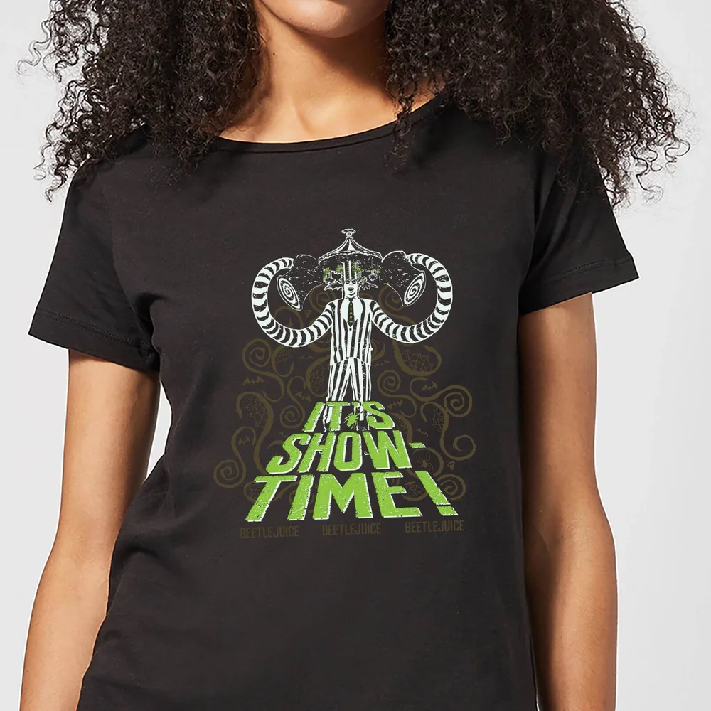 Beetlejuice It's Show-Time Women's T-Shirt - Black - XS - Black Image 1