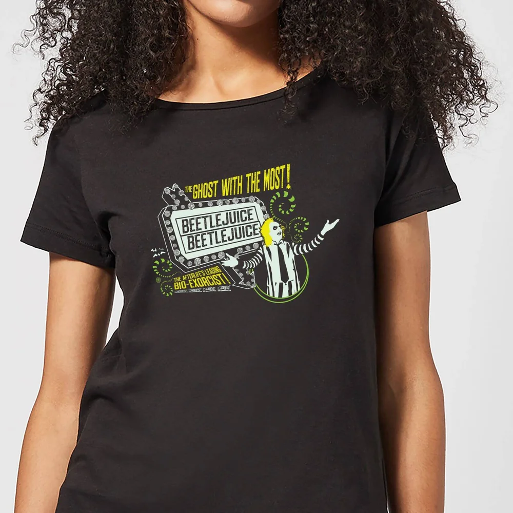 Beetlejuice The Ghost With The Most Women's T-Shirt - Black - XS - Black Image 1