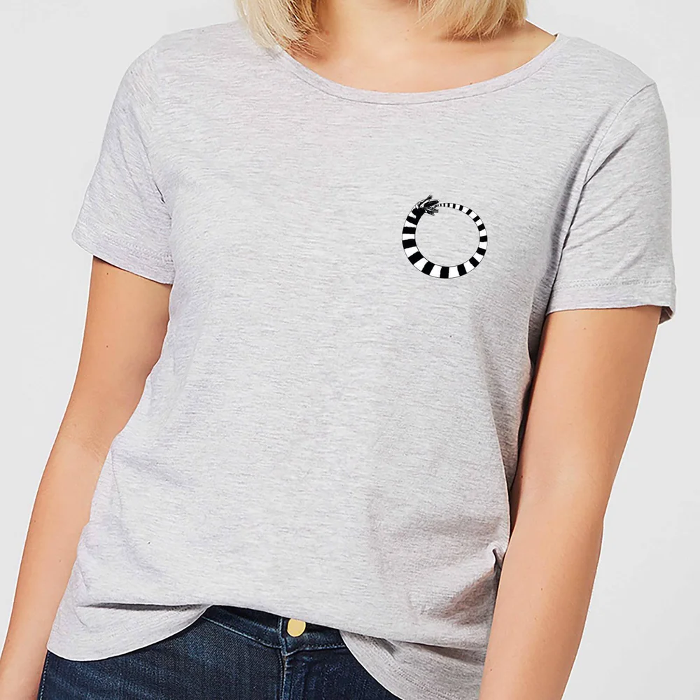 Beetlejuice Sandworm Pocket Tee Women's T-Shirt - Grey - XS - Grey Image 1