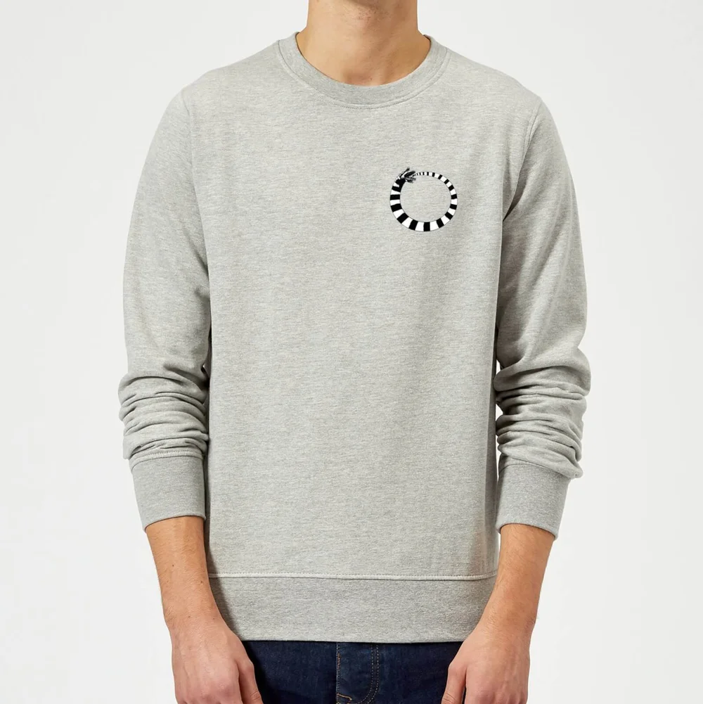 Beetlejuice Sandworm Pocket Tee Sweatshirt - Grey - S - Grey Image 1