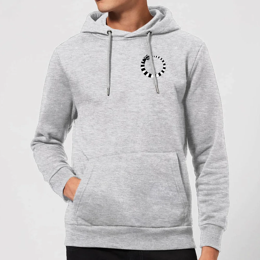 Beetlejuice Sandworm Pocket Tee Hoodie - Grey - S - Grey Image 1