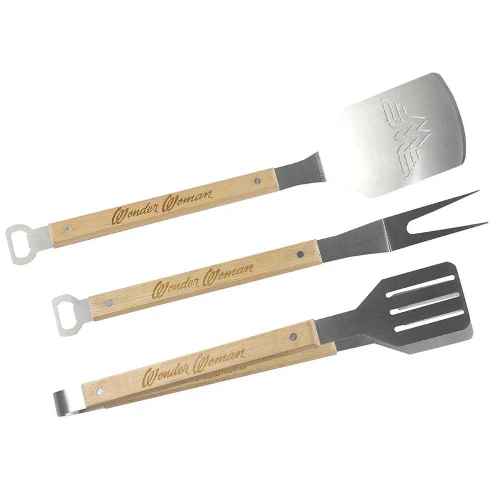 Wonder Woman BBQ Tool Set - 3 Pieces Image 1