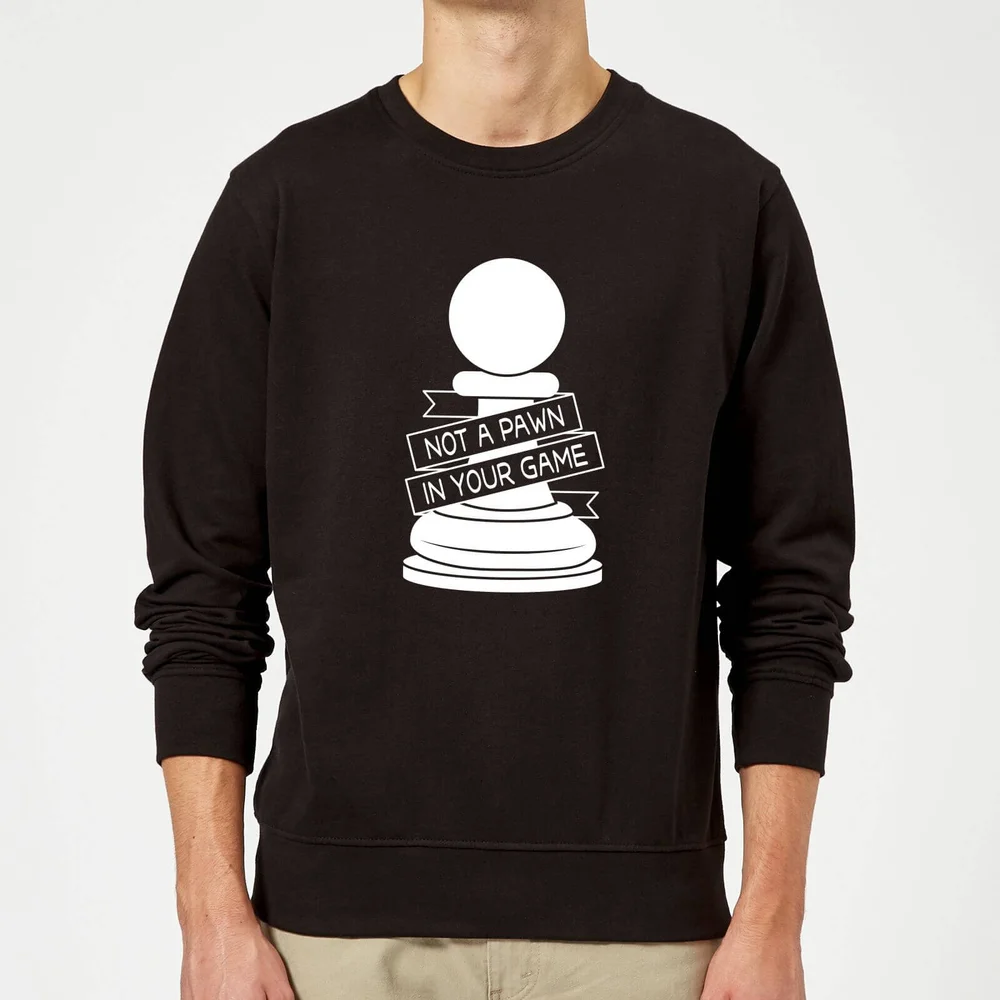 Pawn Chess Piece Sweatshirt - Black - S - Black Image 1