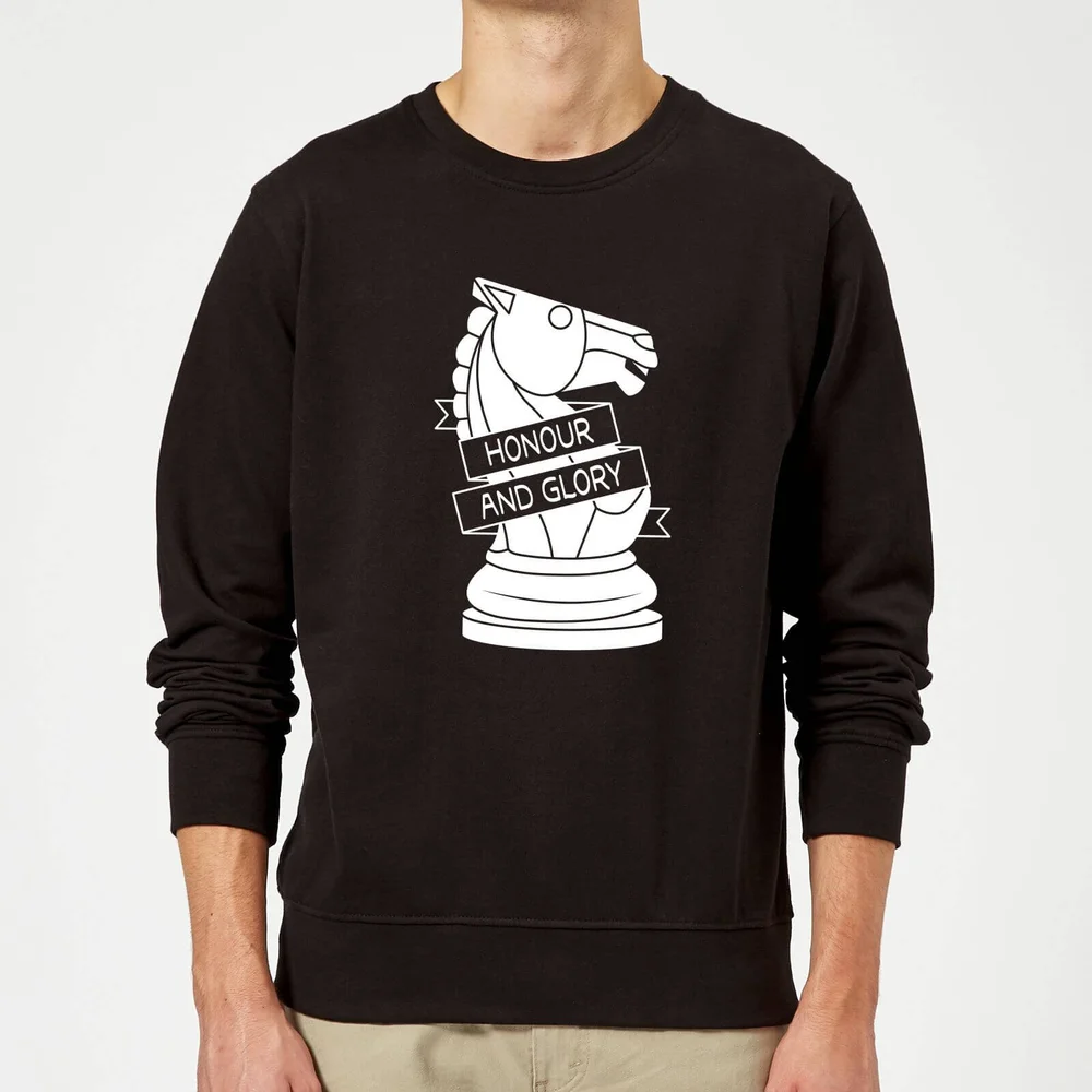 Knight Chess Piece Sweatshirt - Black - S - Black Image 1