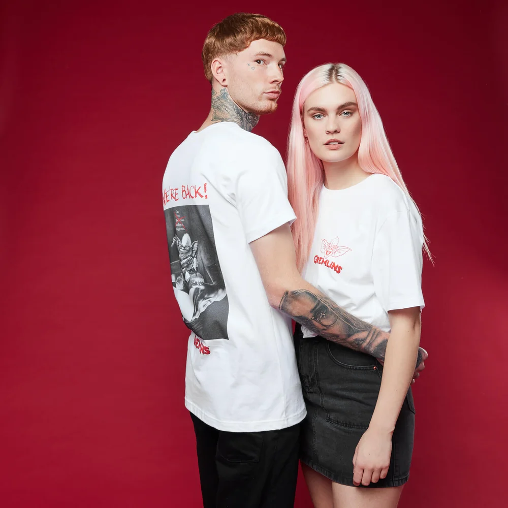 Gremlins Stripe Unisex T-Shirt - White - S Image 1