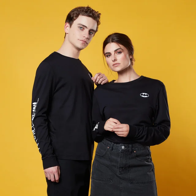 Mean Streets Of Gotham Long Sleeved T-Shirt - Black