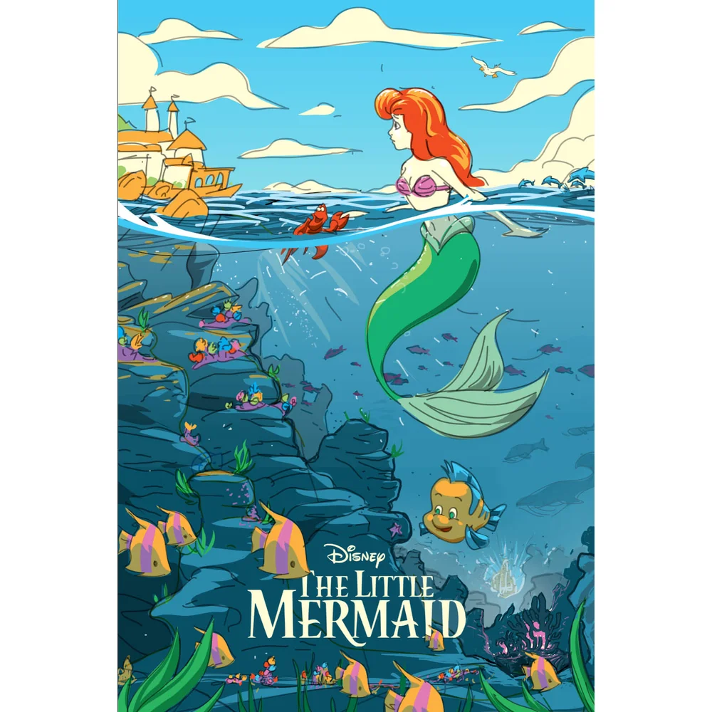 Disney The Little Mermaid Lithograph Print by Florey Image 1