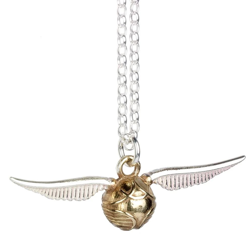 Harry Potter Sterling Silver Golden Snitch Necklace Image 1
