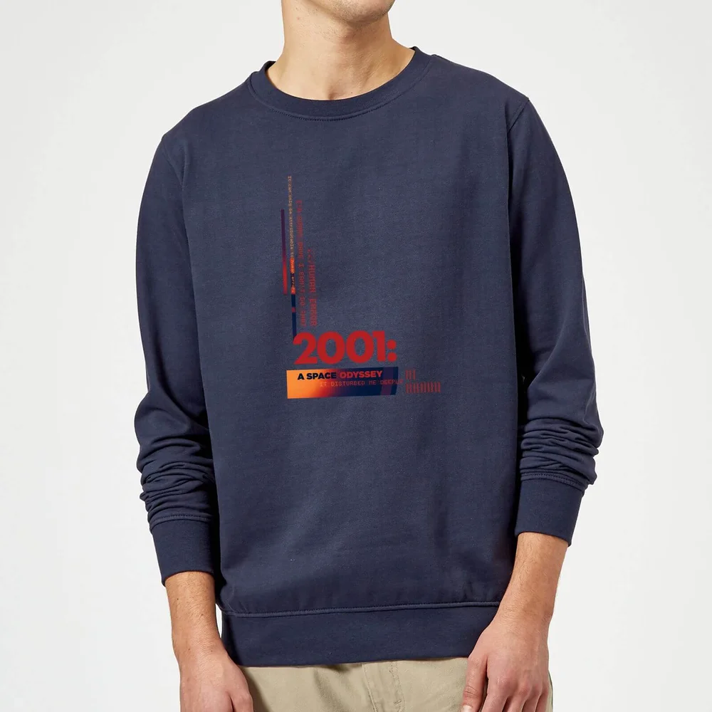 2001: A Space Odyssey Retro Logo Sweatshirt - Navy - S Image 1