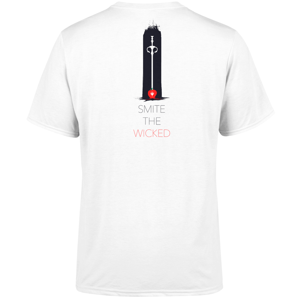 Magic The Gathering Throne of Eldraine Smite The Wicked Men's T-Shirt - White - S Image 1