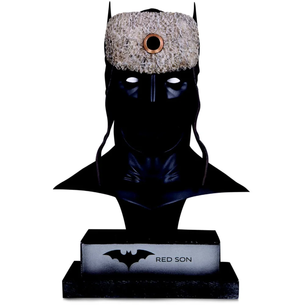 DC Collectibles DC Gallery Red Son Batman Cowl 1:2 Scale Replica Statue Image 1