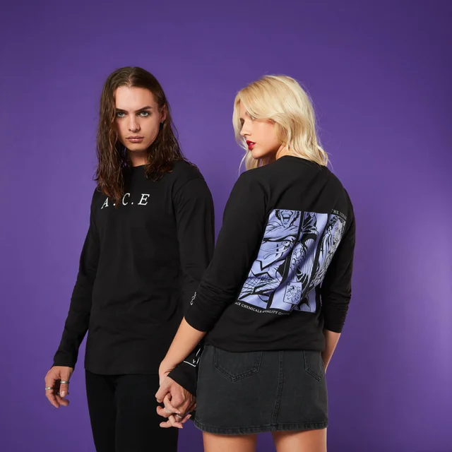 A.C.E Up My Sleeve Unisex Long Sleeve T-Shirt - Black