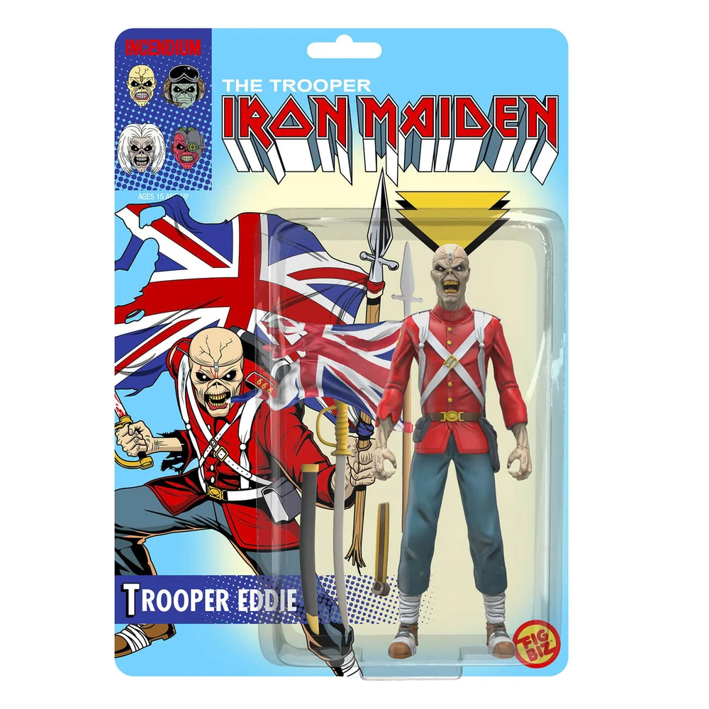 Iron Maiden Trooper Eddie Fig Biz Action Figure Image 1
