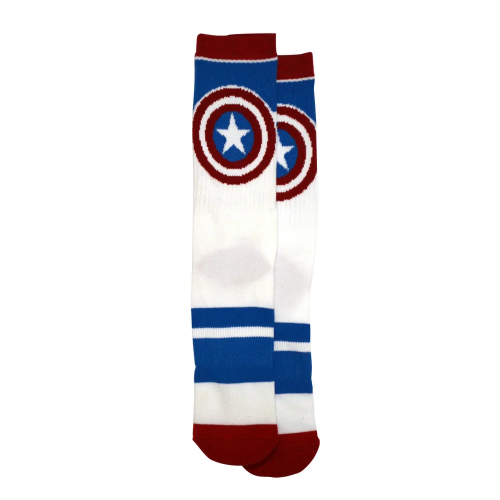 Marvel Captain America Crew Socks Image 1
