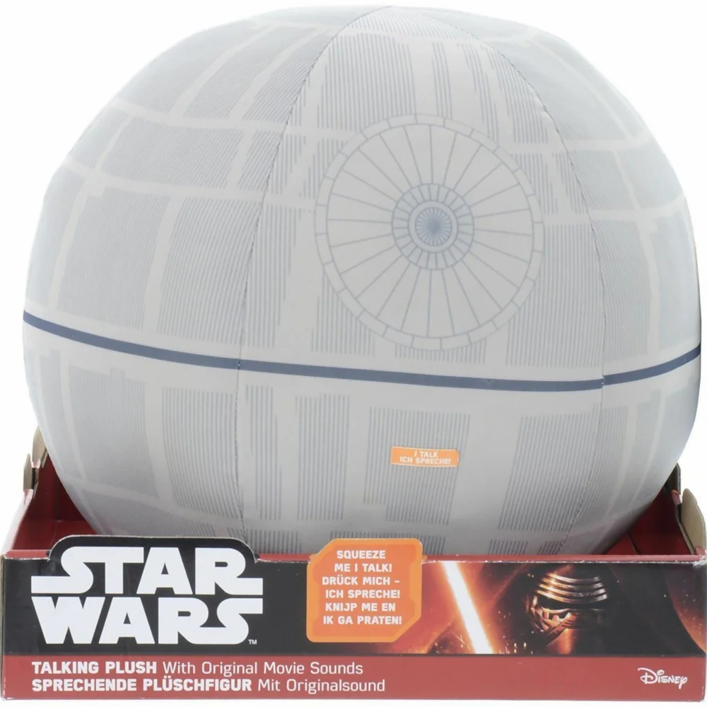 Star Wars Deluxe Plush - 12” Talking Light Up Death Star Image 1
