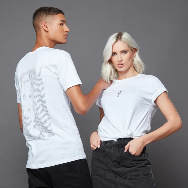 Harry Potter The Dark Arts Death Eater Lines T-Shirt With Embroidery - White