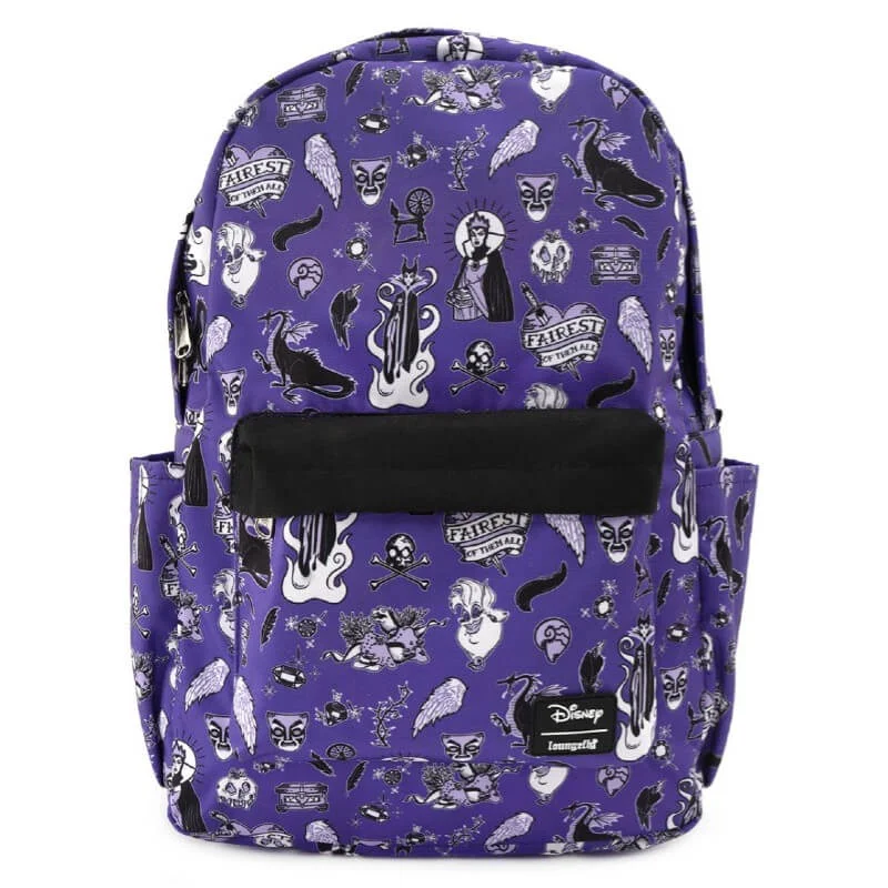 Loungefly Disney Villain Icons Aop Nylon Backpack Image 1