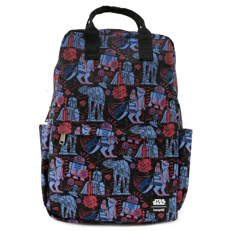 Loungefly Star Wars Empire 40Th Square Nylon Backpack Image 1