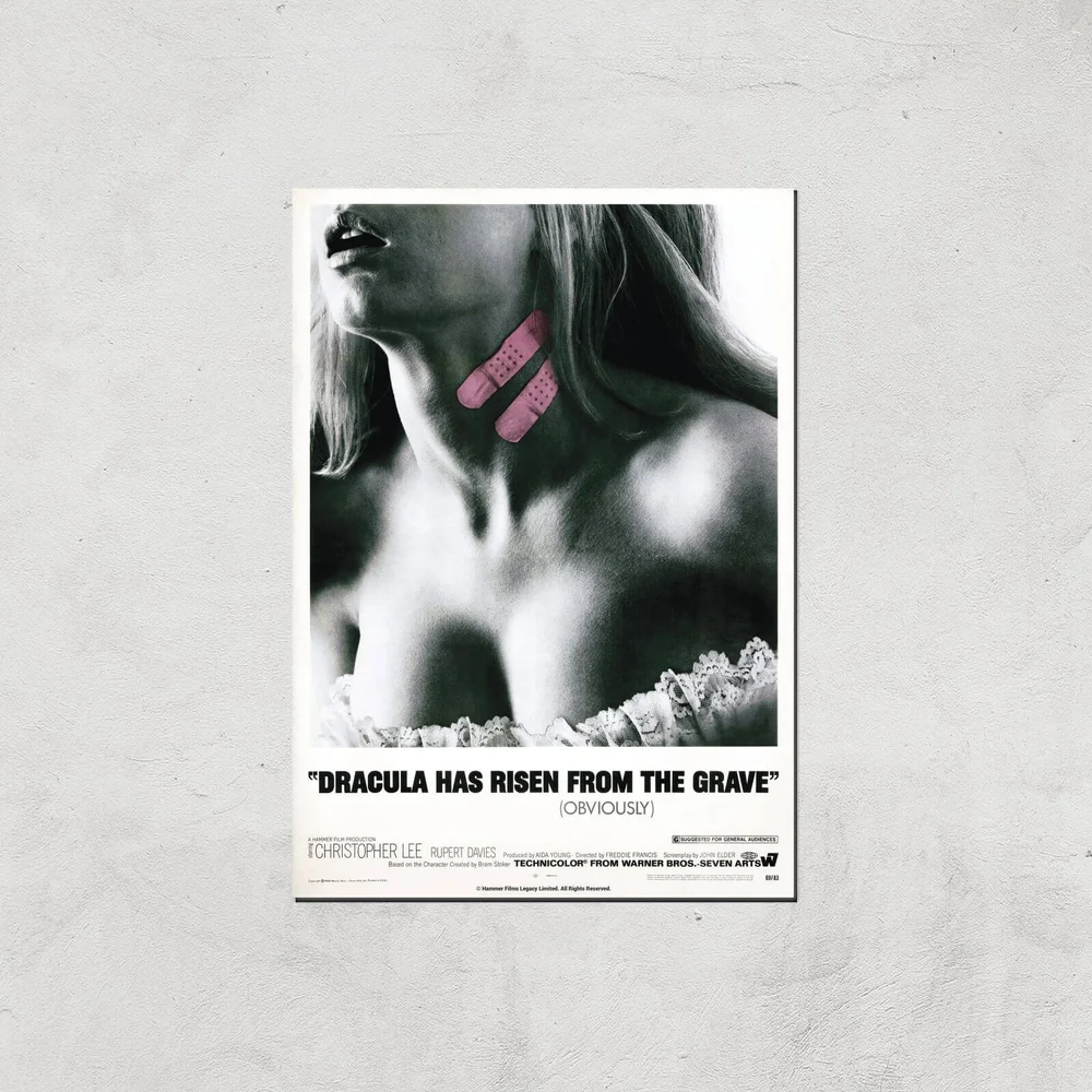 Dracula Has Risen From The Grave Giclee Art Print - A4 - Print Only Image 1