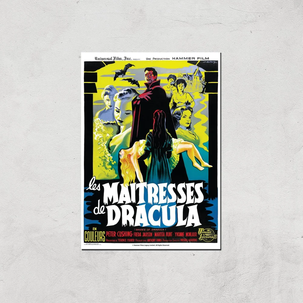 Les Maitresses De Dracula Giclee Art Print - A4 - Print Only Image 1
