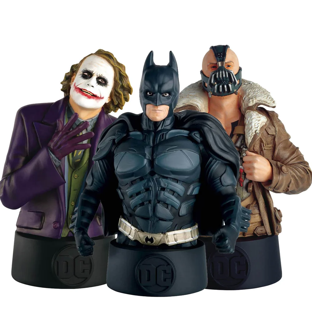 Ultimate 3-Pack Bust - DC Comics The Dark Knight Trilogy (Batman, Bane and the Joker) Image 1