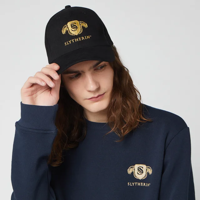 Harry Potter Slytherin Embroidered Cap - Black