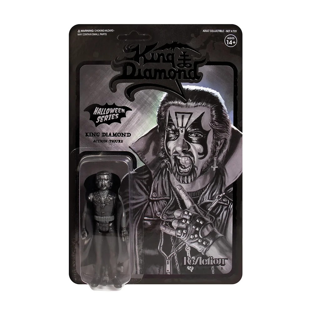 Super7 King Diamond ReAction Figure - Black Image 1