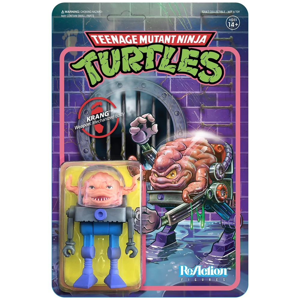 Super7 Teenage Mutant Ninja Turtles ReActuin Figur - Krang Image 1
