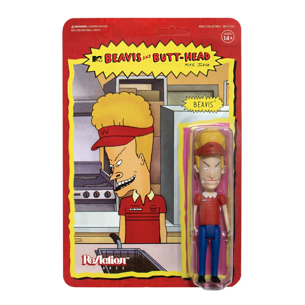Super7 Beavis and Butt-Head ReAction Figure - Burger World Beavis Image 1