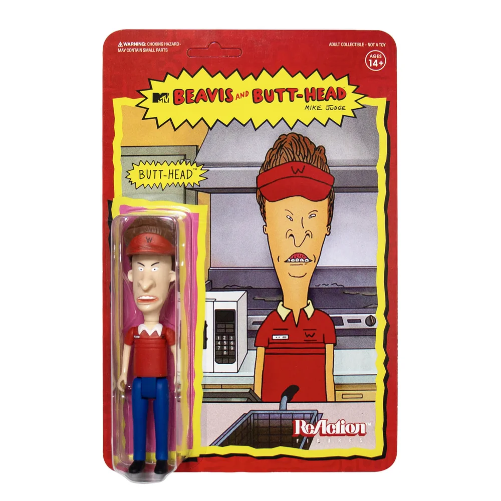Super7 Beavis and Butt-Head ReAction Figure - Burger World Butt-Head Image 1