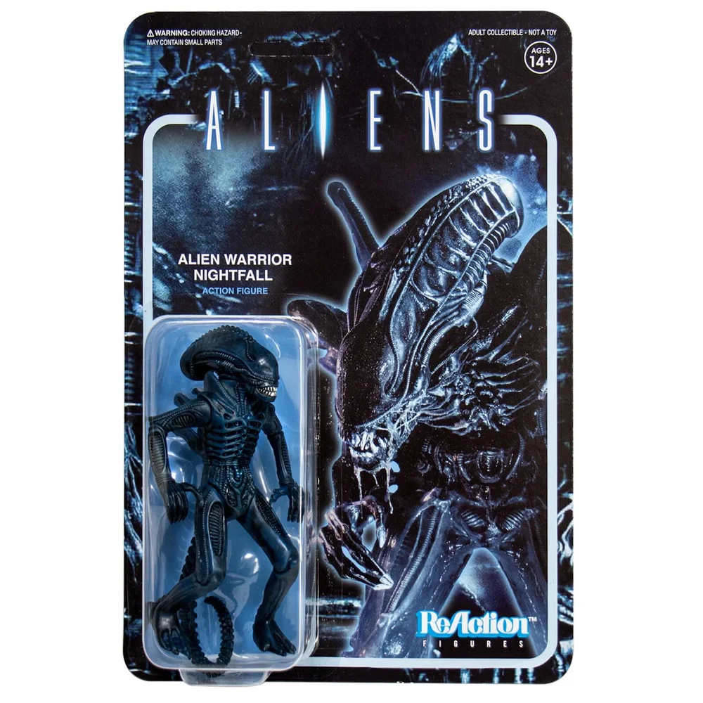 Super7 Aliens ReAction Figure - Alien Warrior Nightfall Blue Image 1
