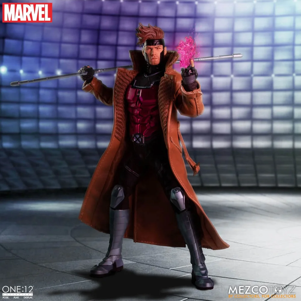 Mezco One:12 Collective Marvel Comics Gambit Figure Image 1