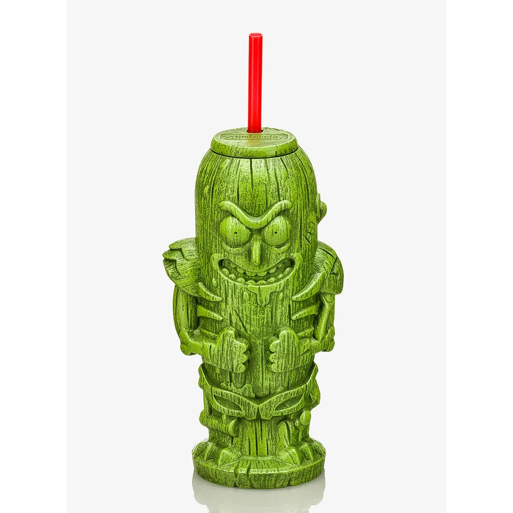 Rick and Morty Pickle Rick Geeki Tikis Plastic Tumbler Image 1