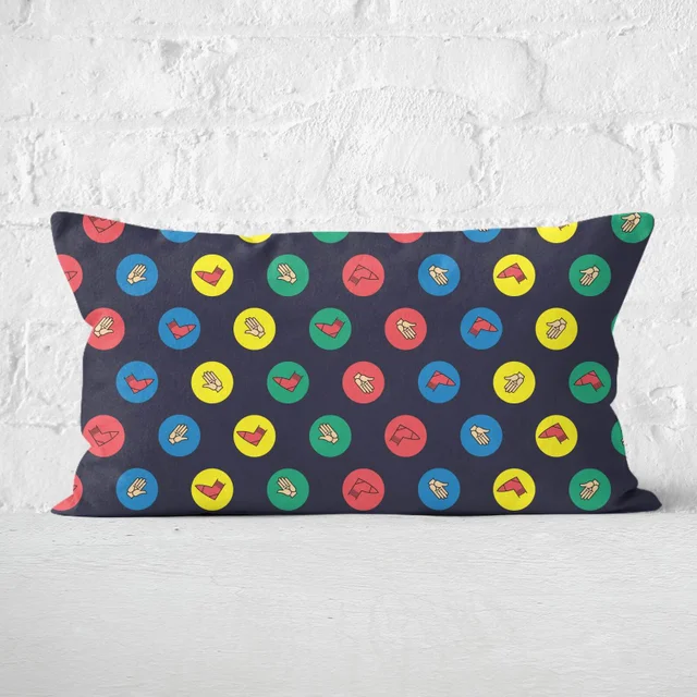 Twister Black Rectangular Cushion