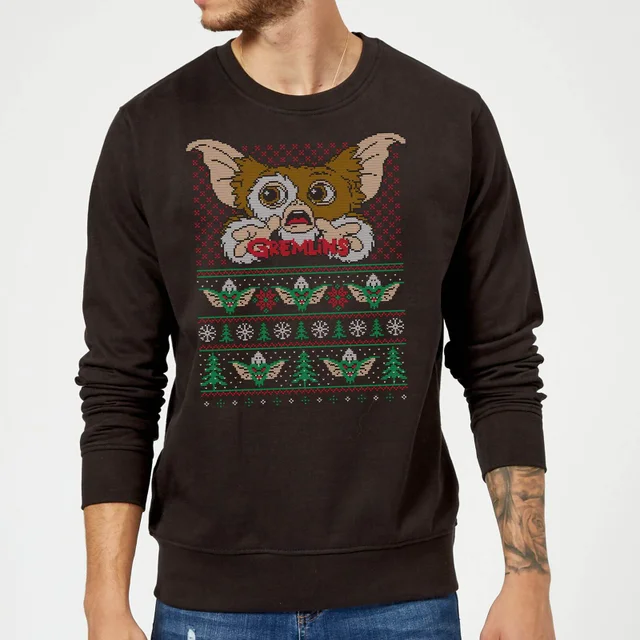 Gremlins Ugly Knit Christmas Jumper - Black