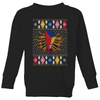 Power Rangers Kids' Christmas Jumper - Black