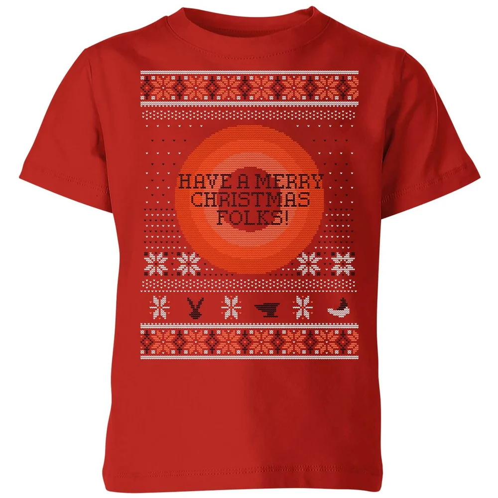 Looney Tunes Knit Kids' Christmas T-Shirt - Red - 3-4 Years Image 1