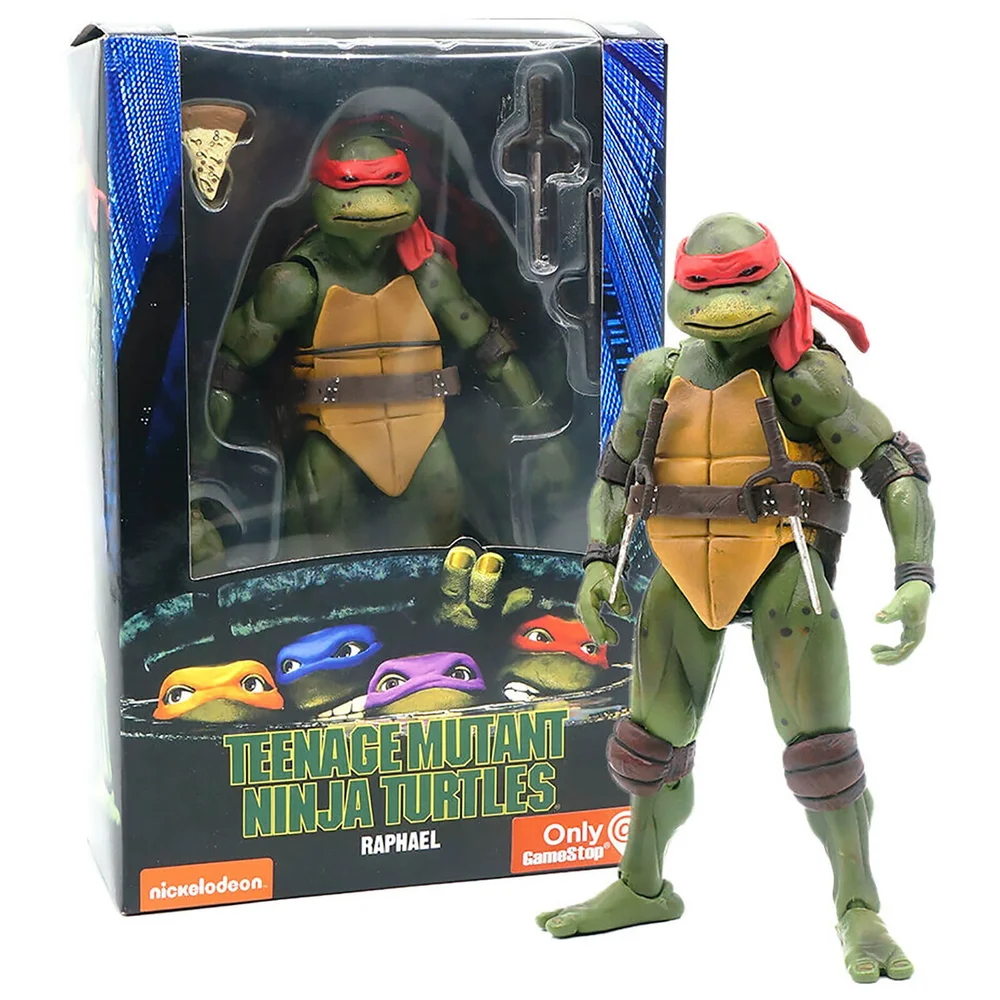 NECA Teenage Mutant Ninja Turtles 7" Figure 1990 Movie Raphael Image 1