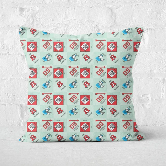 Monopoly Pattern Square Cushion